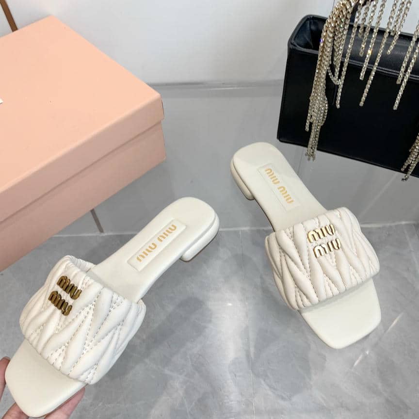 Miu Miu sheepskin slippers & sandals collection 2